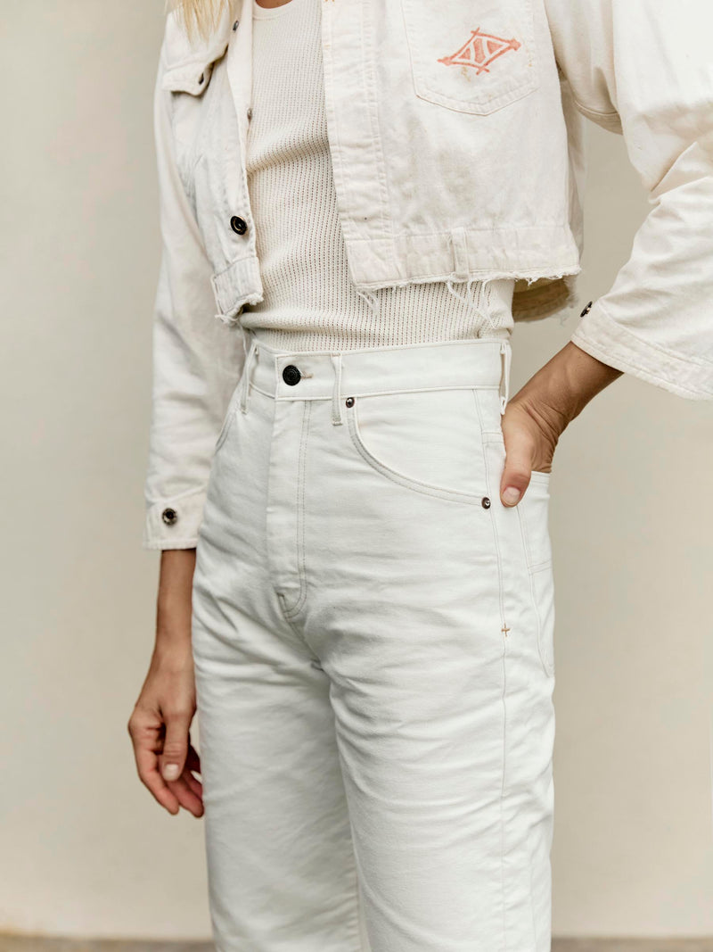 augusta washed white canvas - Model