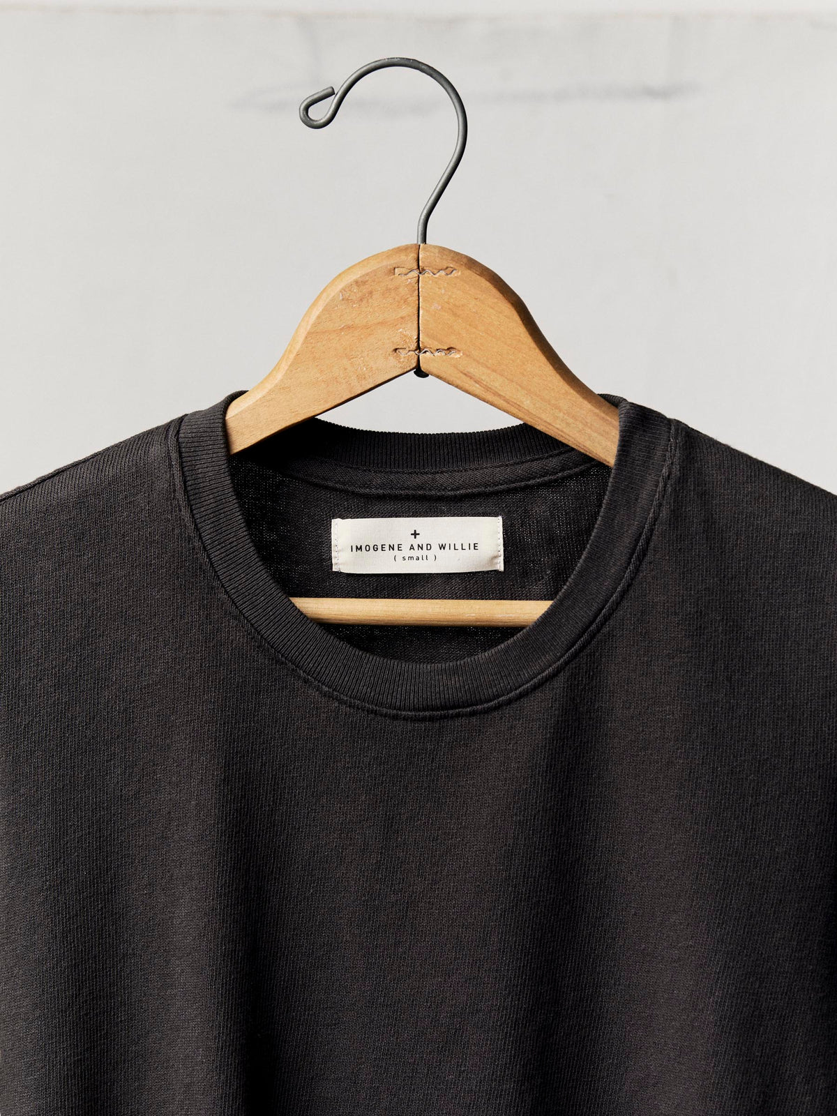 the baby tee in faded black