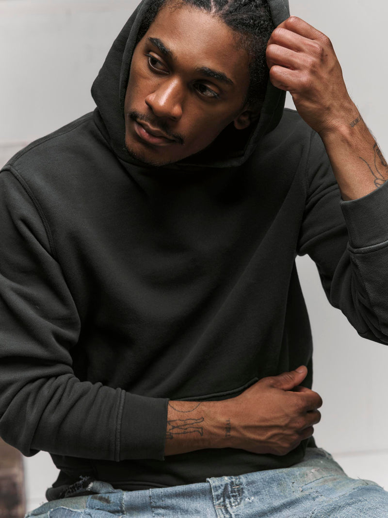 davenport hoodie in faded black
