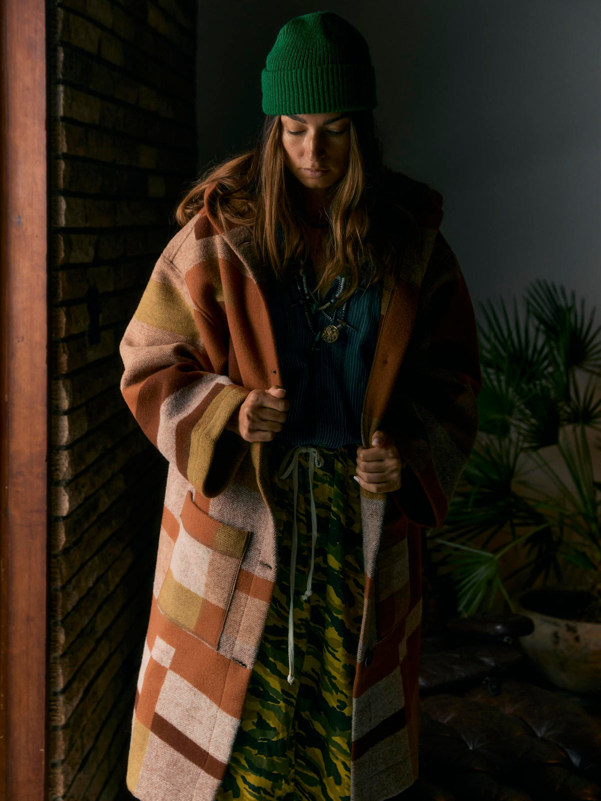i+w x american woolen blanket coat 02