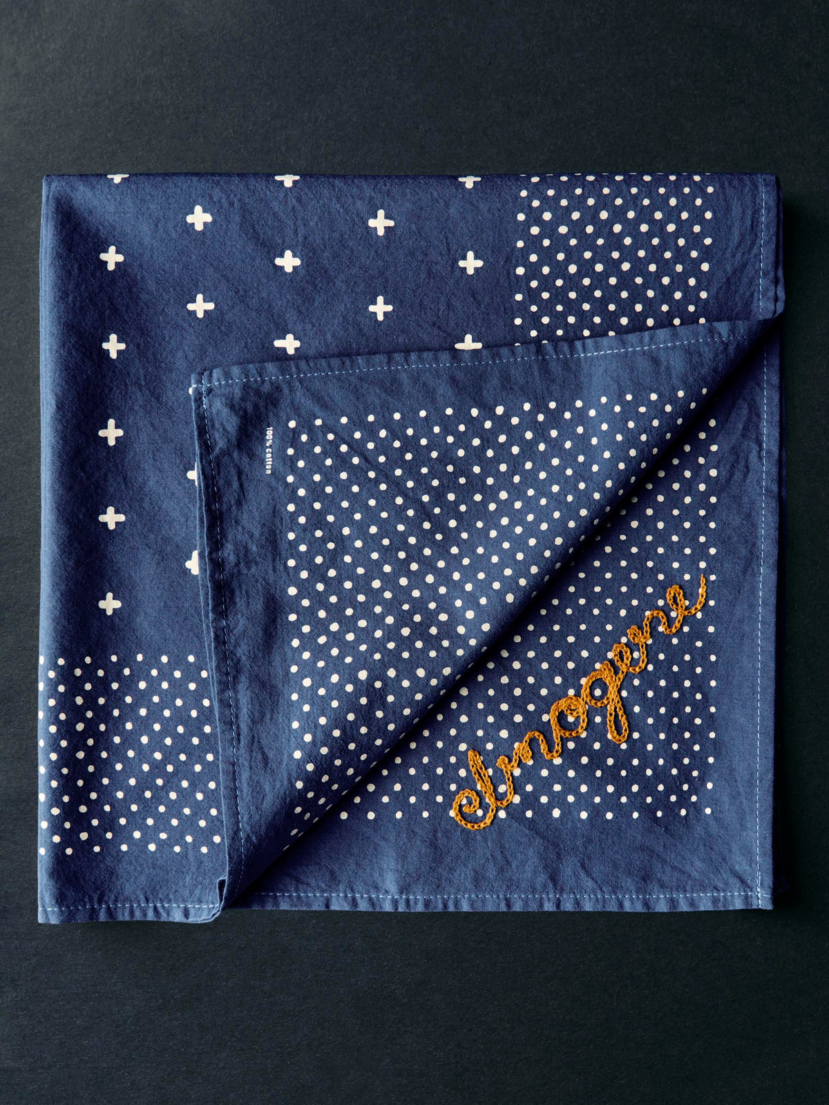i+w vintage blue bandana