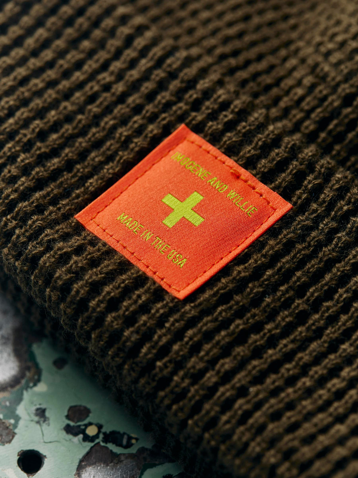 the i+w olive military cap