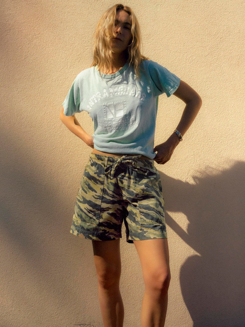 the lounge short in brushstroke camo