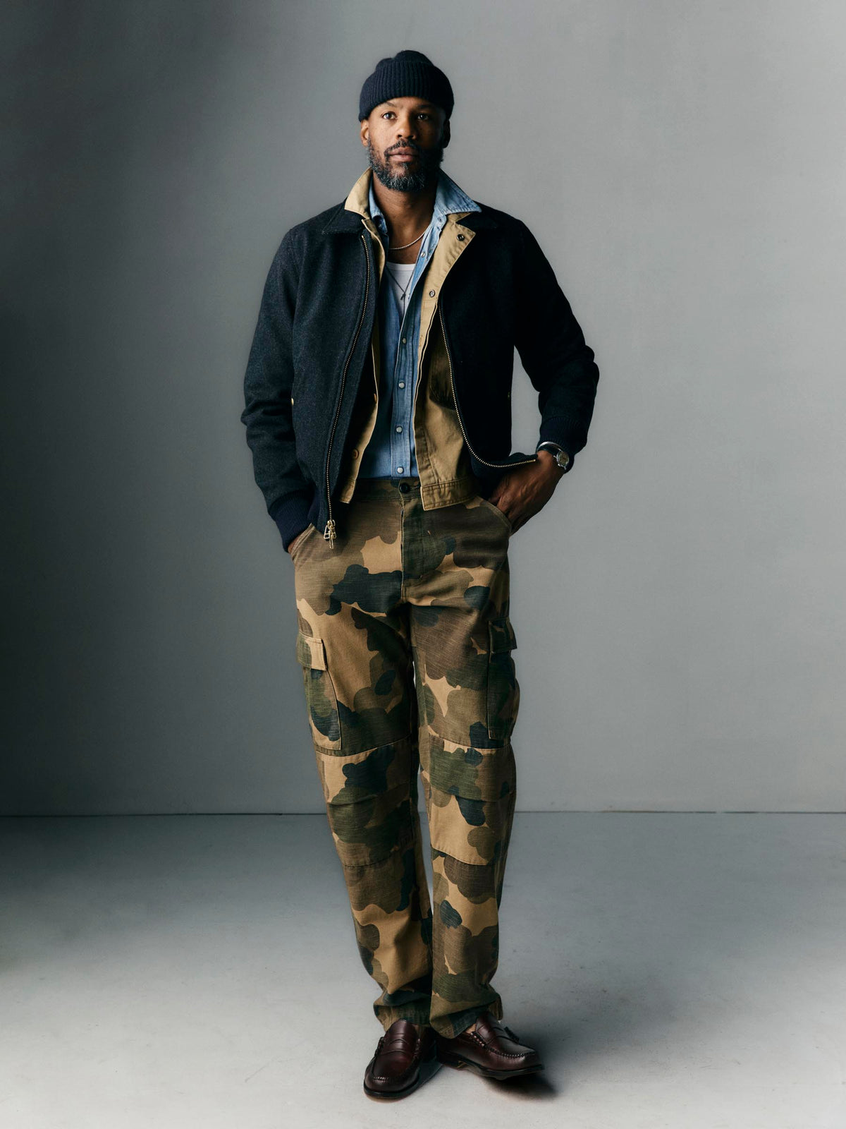 camp pant in painted camo