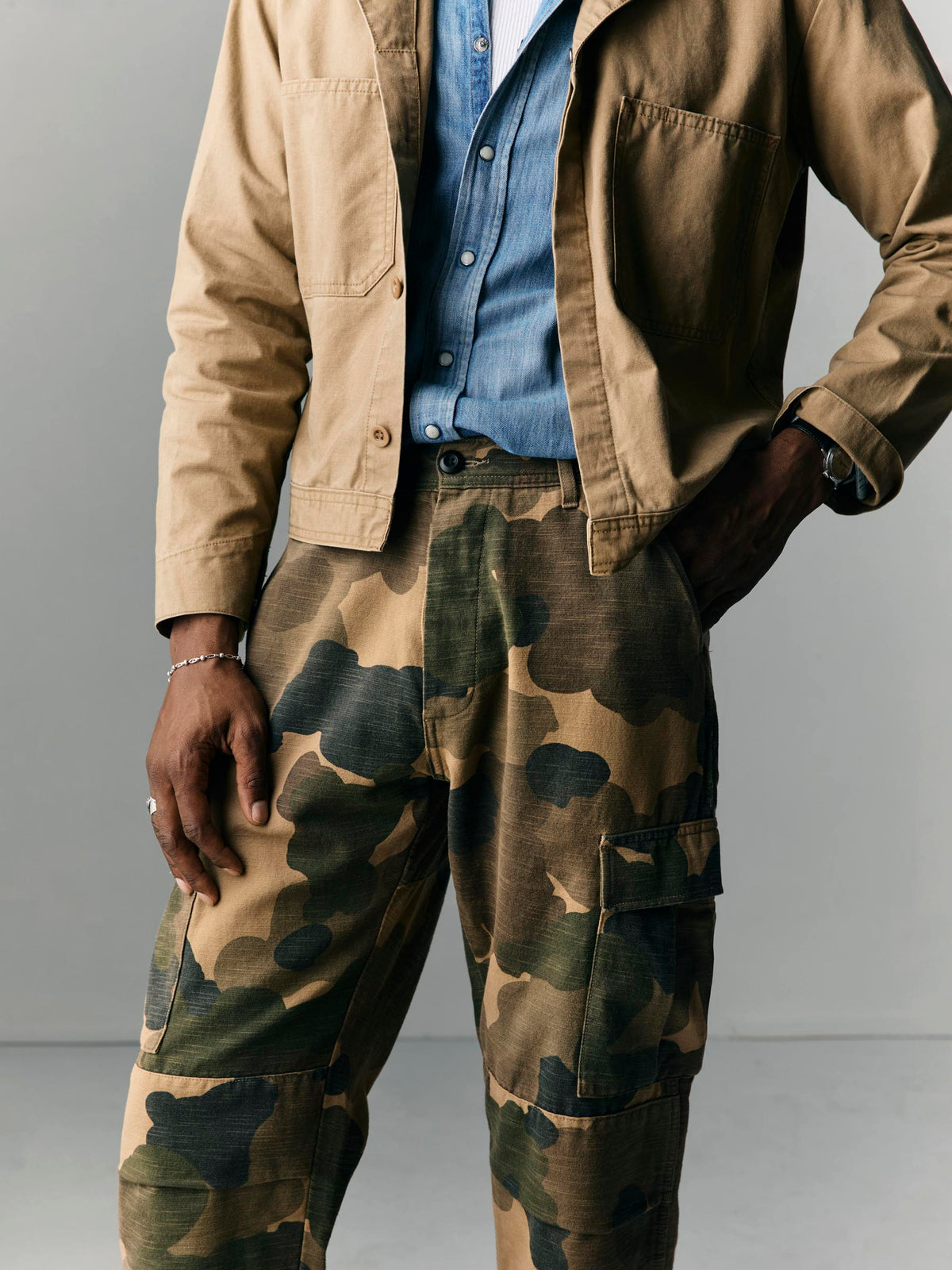 camp pant in painted camo