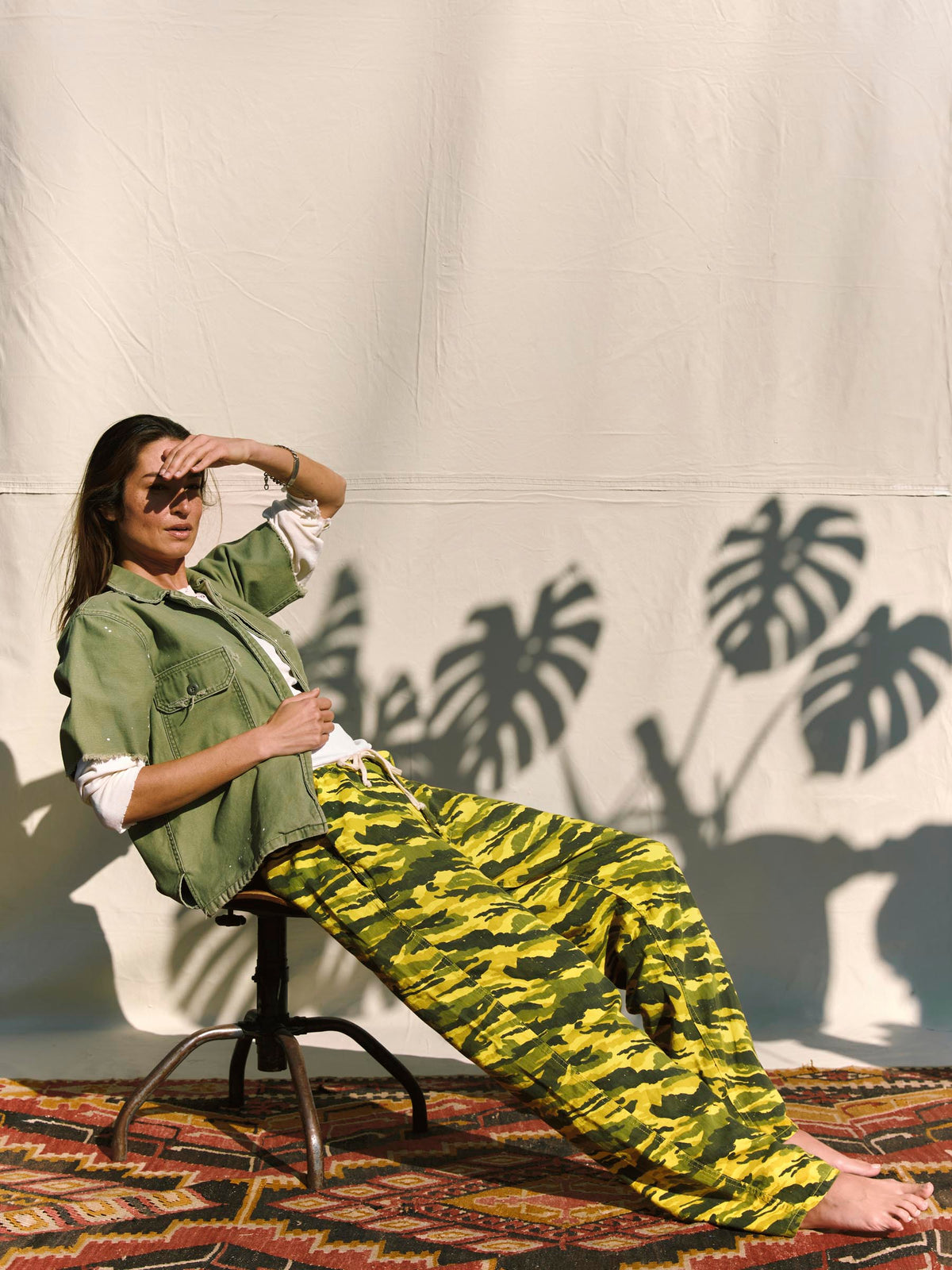 the lounge pant in brushstroke camo