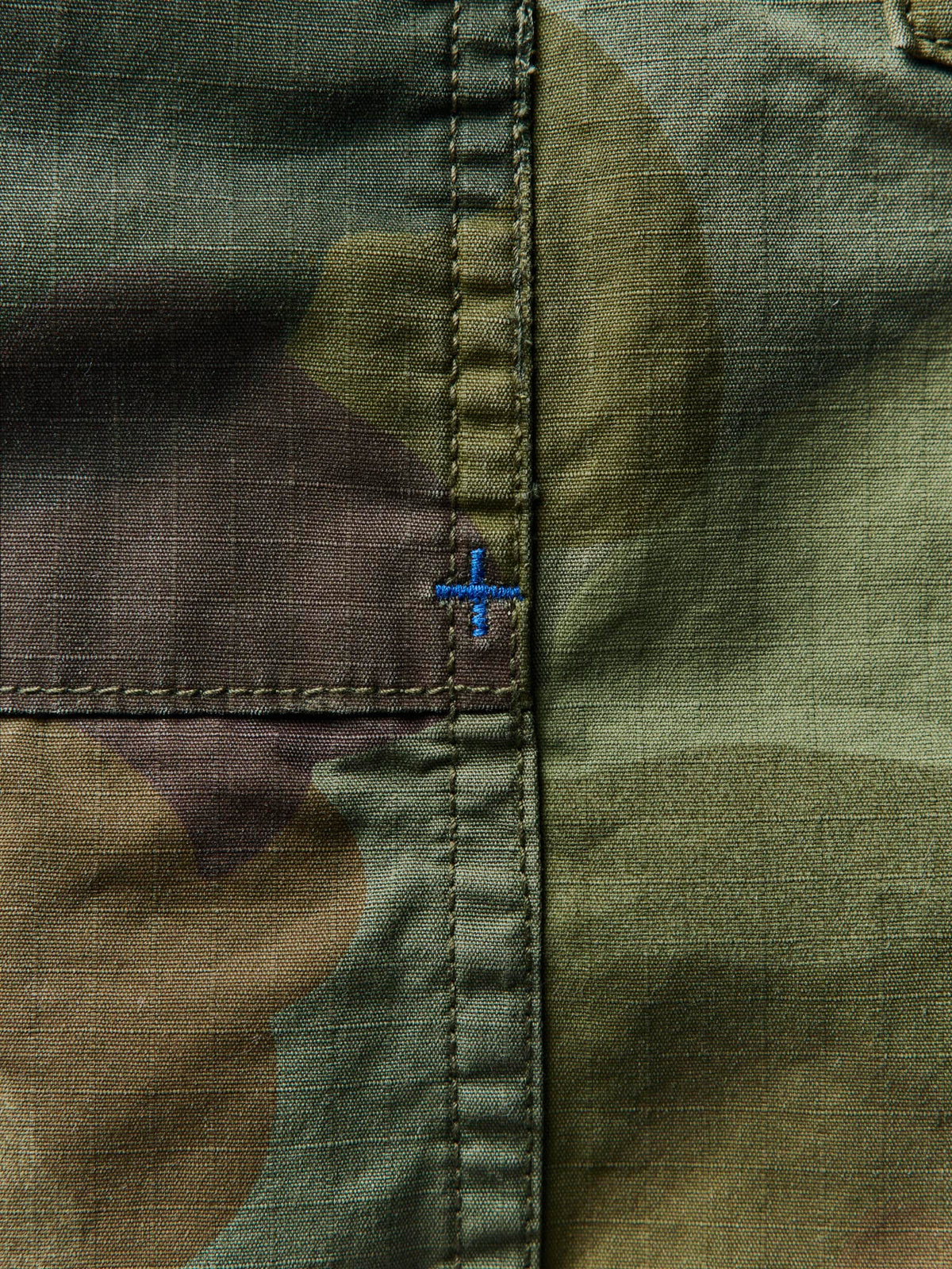 the ripstop fatigue short in painted camo
