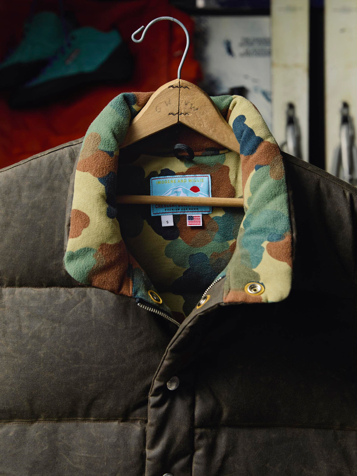 i+w x cdw waxed canvas vest