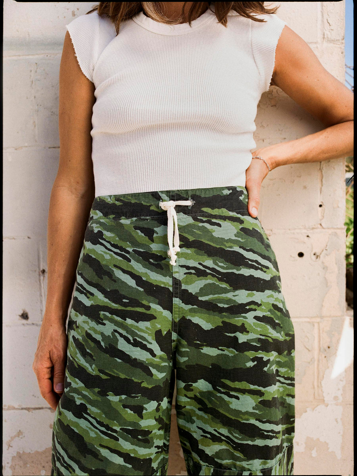 flight pant in brushstroke camo