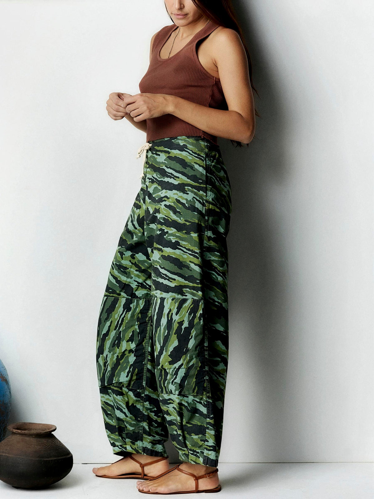 flight pant in brushstroke camo