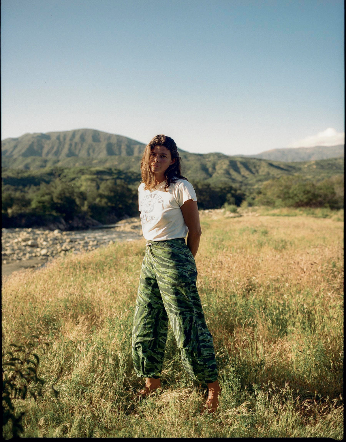 flight pant in brushstroke camo