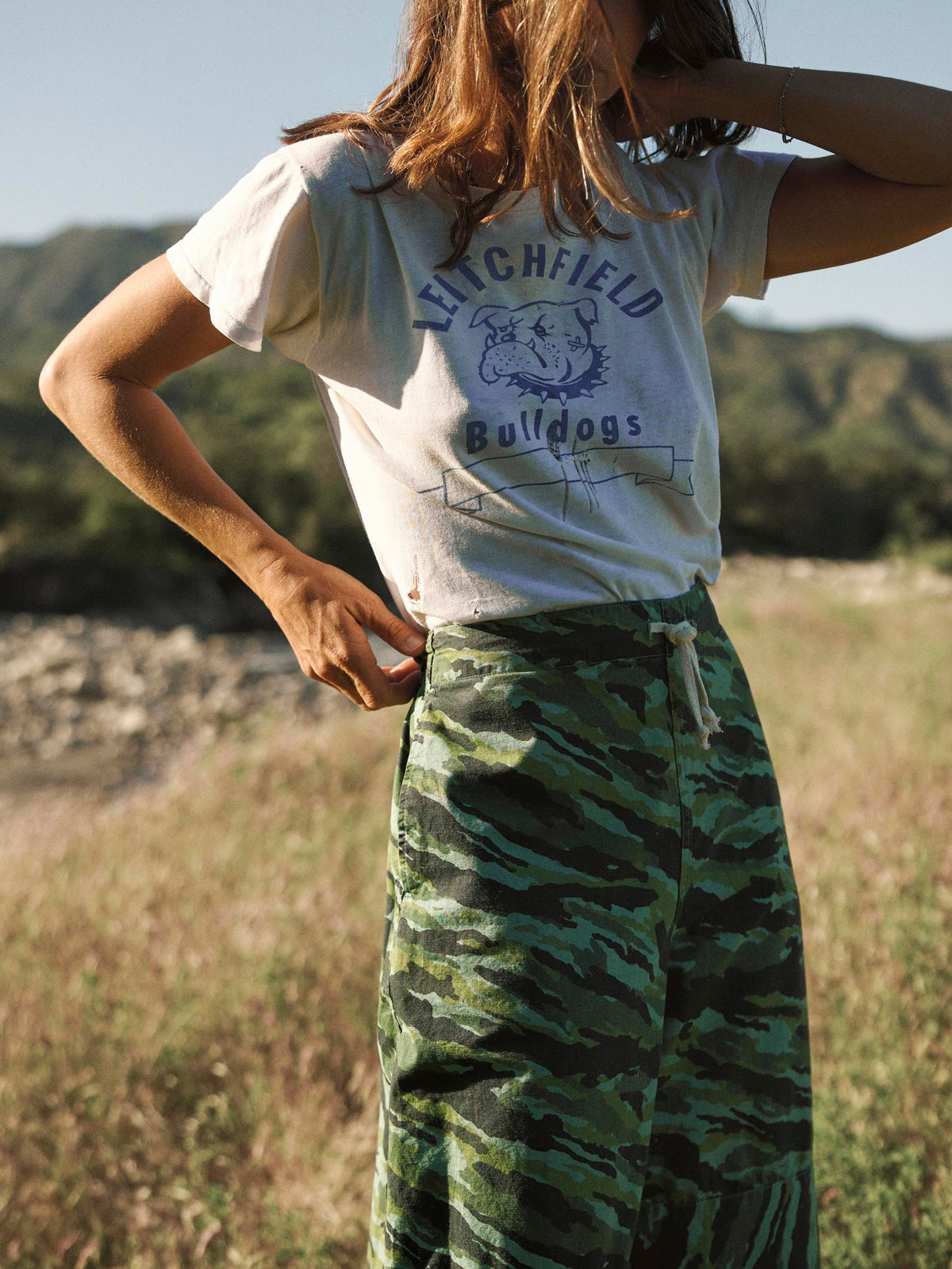 flight pant in brushstroke camo