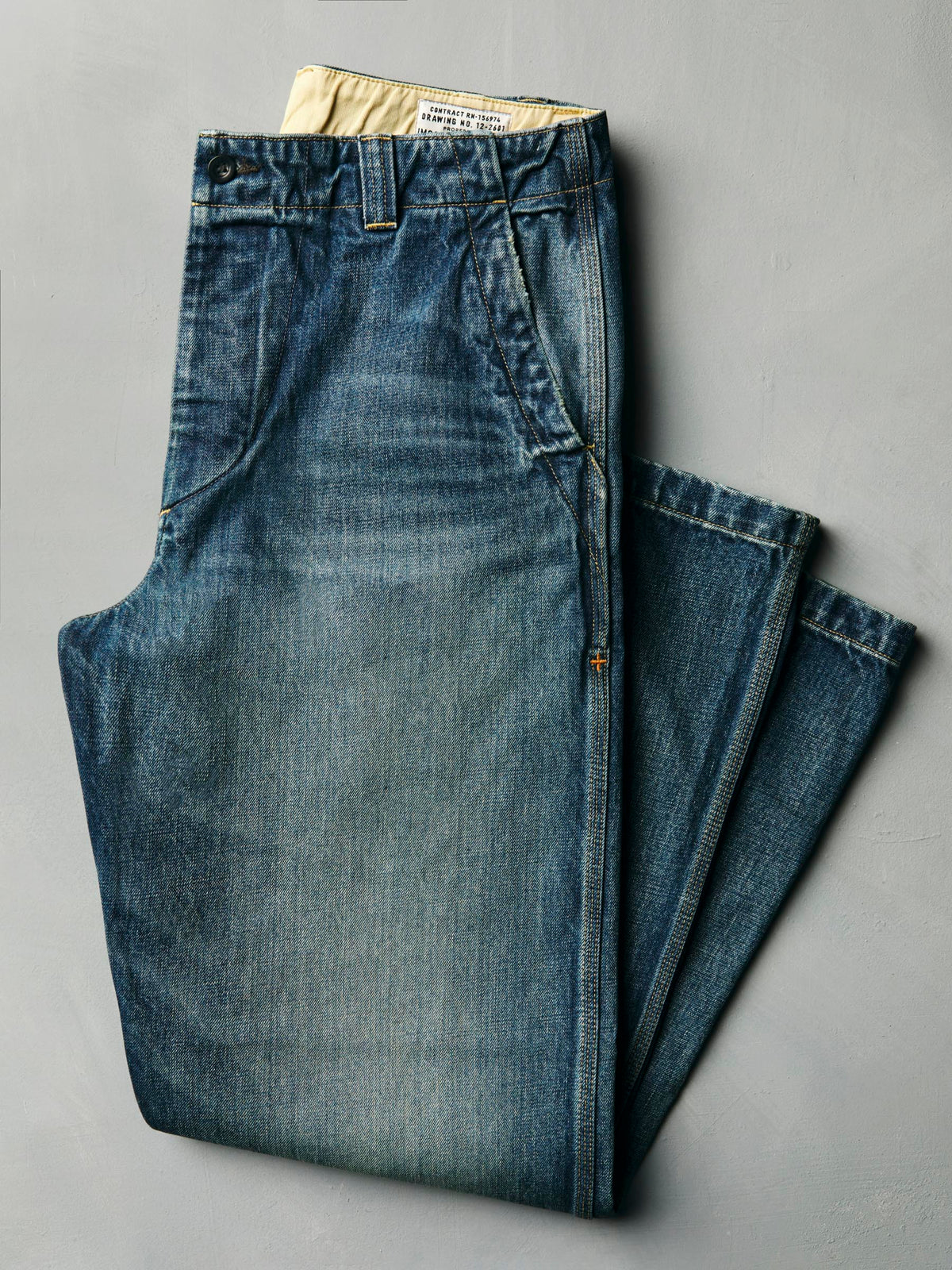carpenter pant in washed denim