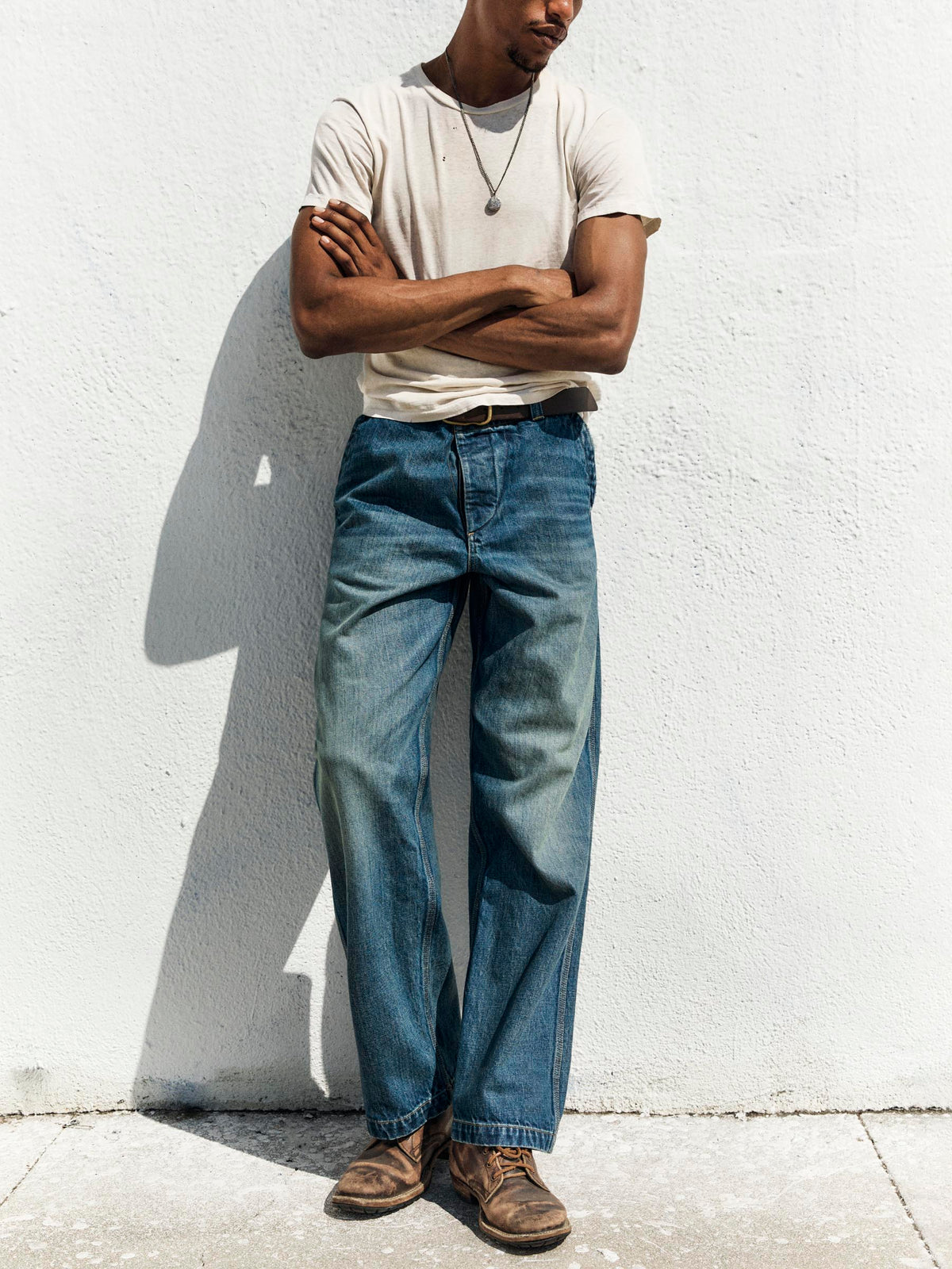 carpenter pant in washed denim