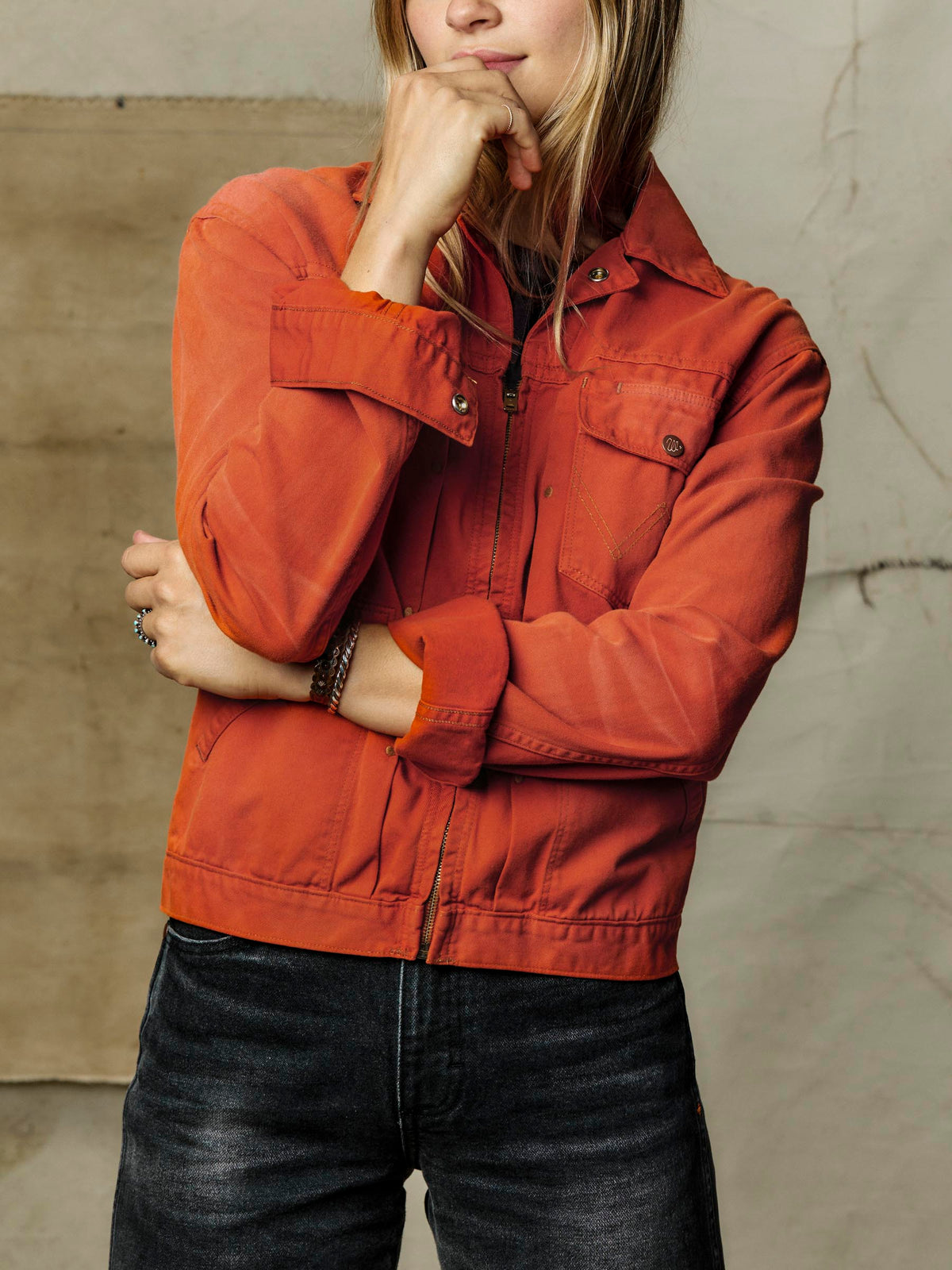 i+w x Wrangler 12MJZ sunfaded jacket