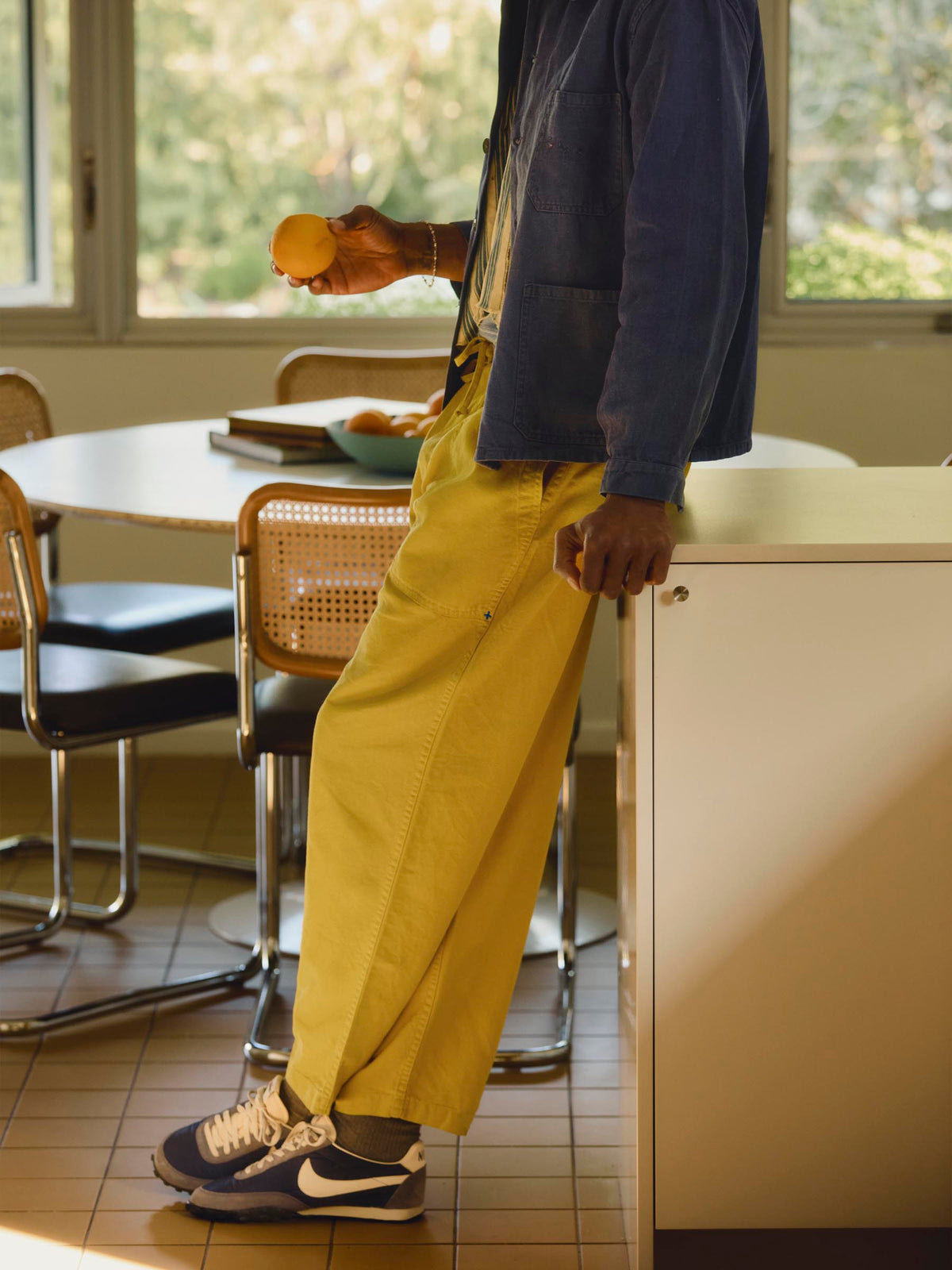 the ventura chore pant in chartreuse