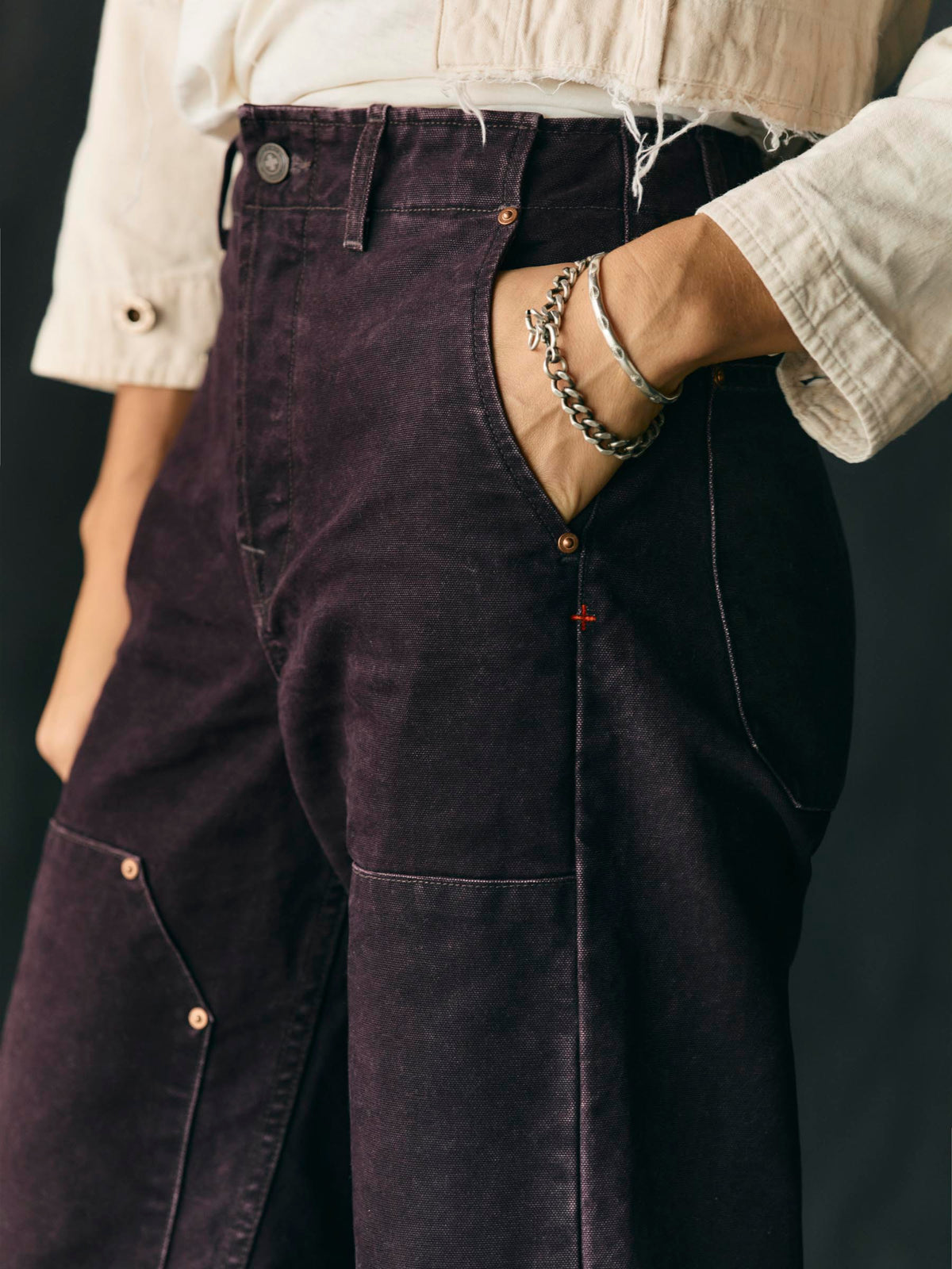 clarke washed orchid canvas