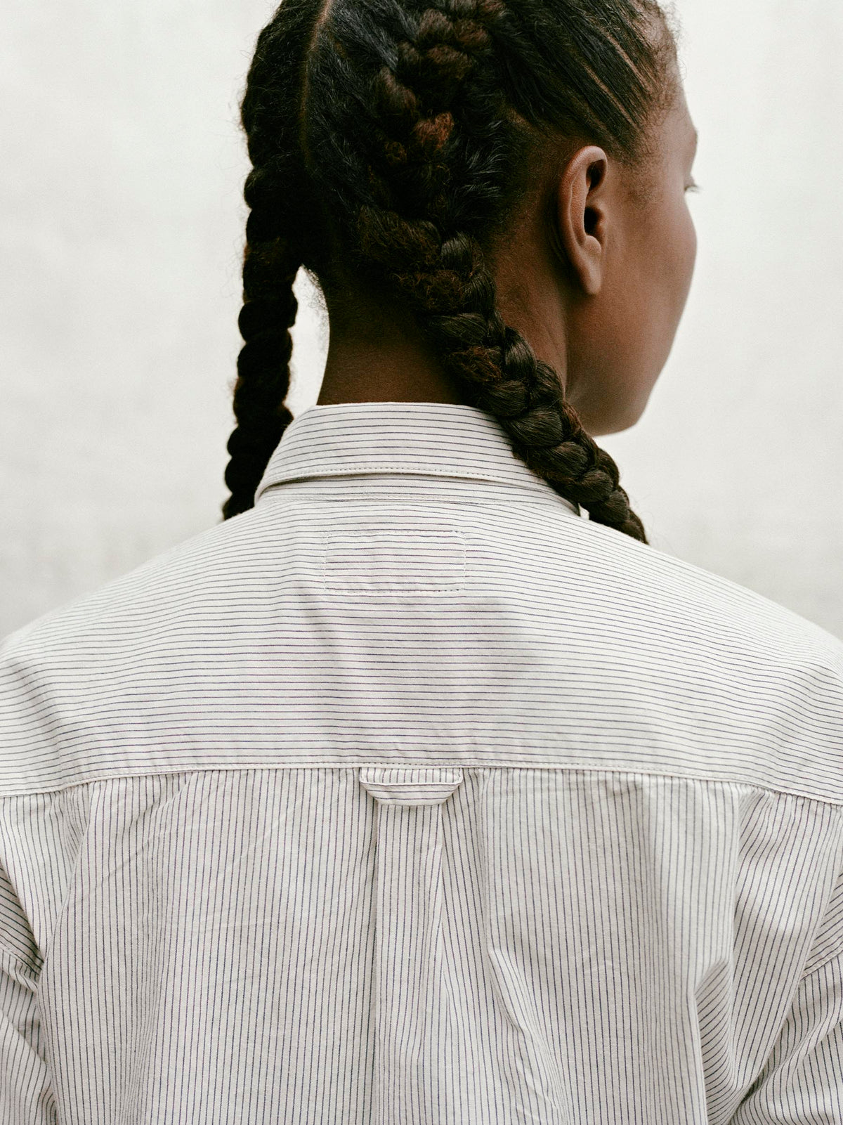 clyde striped cotton button up