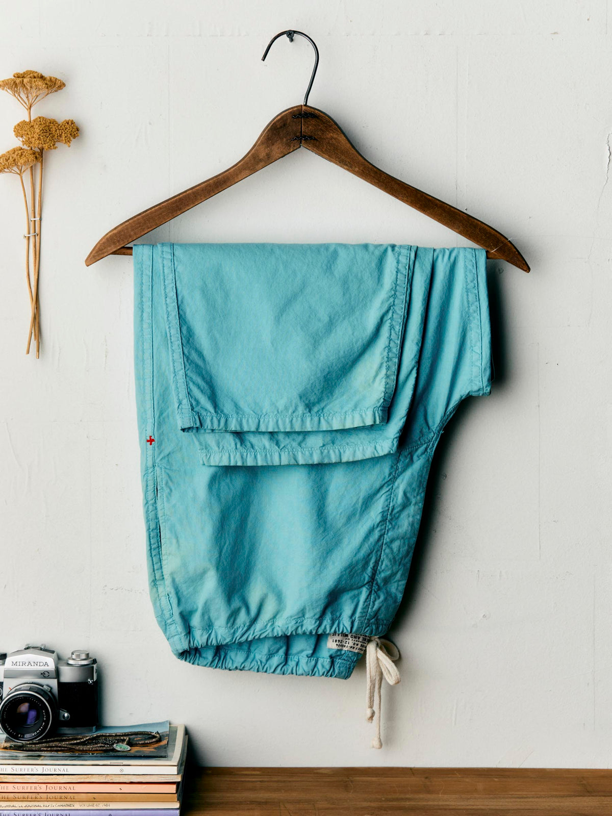 the lounge pant in aqua poplin