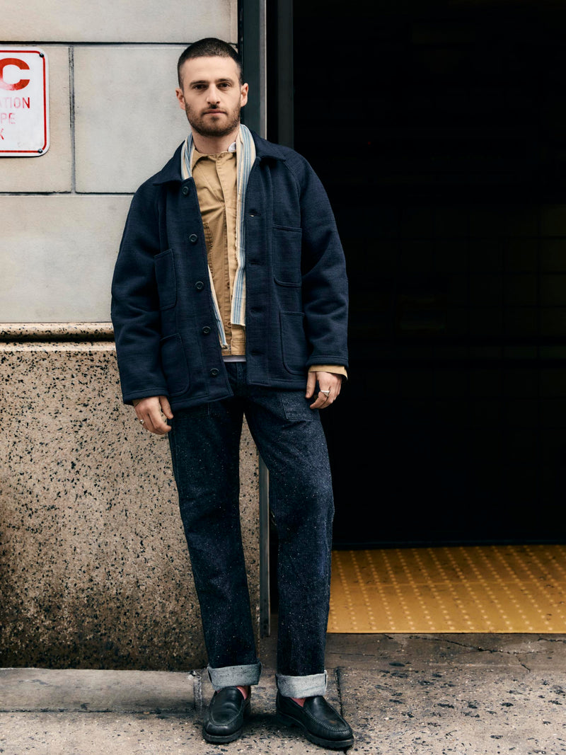 i+w x dehen knit work coat