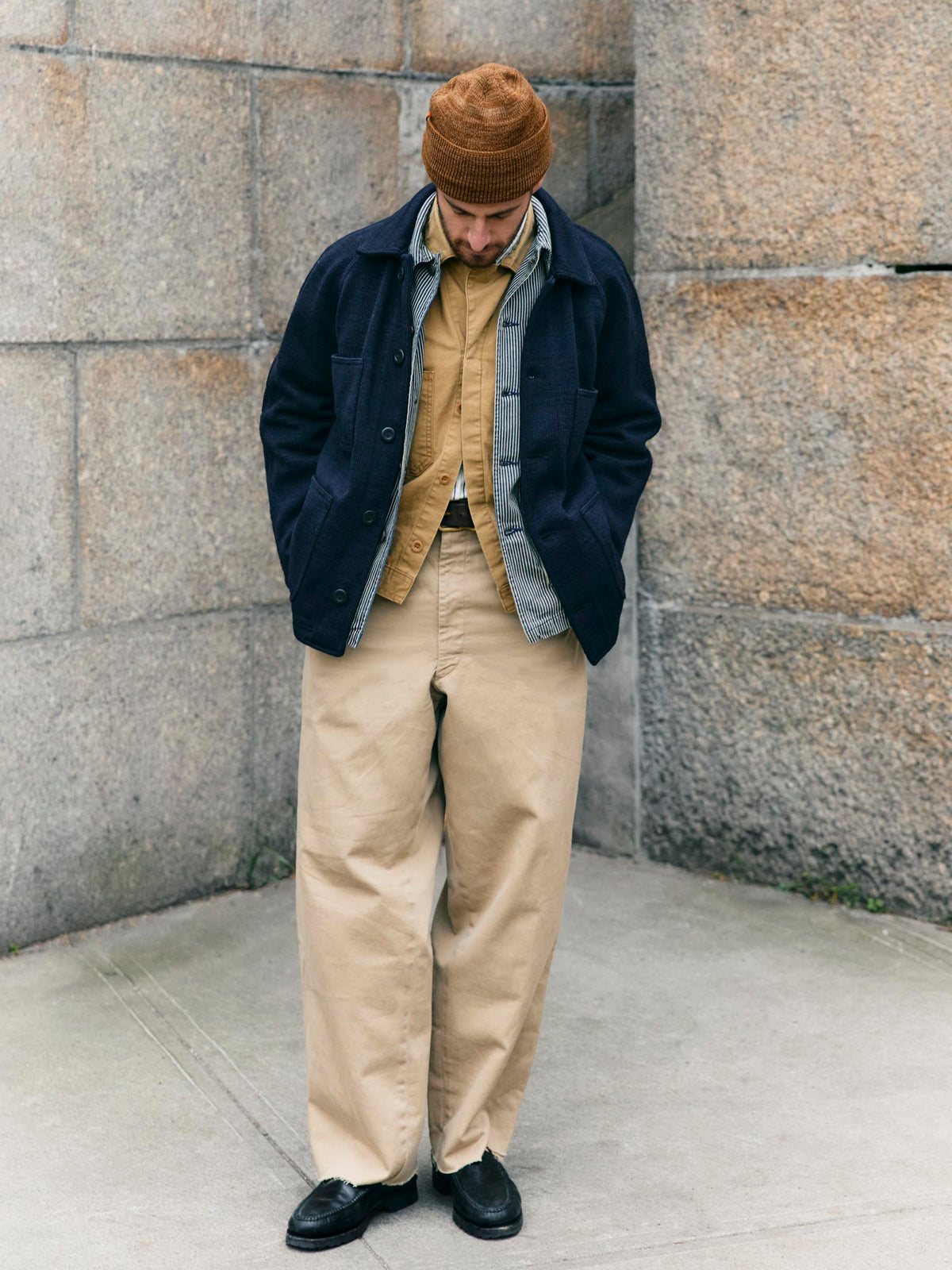 i+w x dehen knit work coat