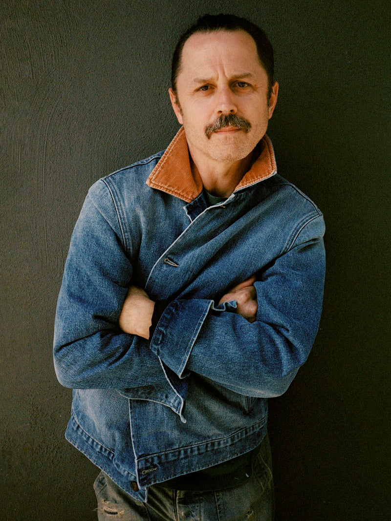 quilt lined washed denim chore coat