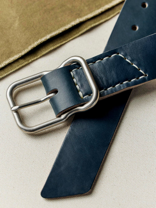 Gray Emil Erwin Signature Belt Blue