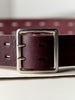 Antique White i+w x Emil Erwin two prong burgundy belt