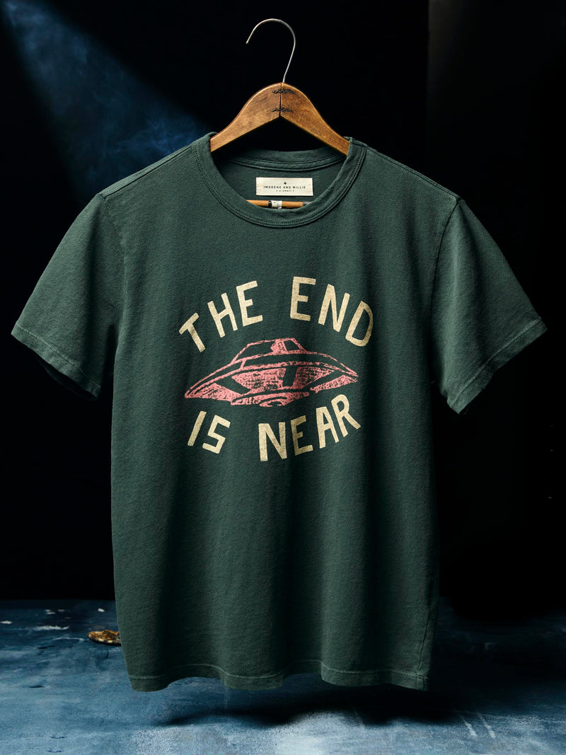 the "end is near" tee in spruce