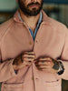 Rosy Brown fairview knit raglan jacket in sedona