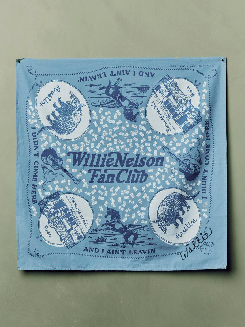 i+w x willie nelson "fan club" bandana