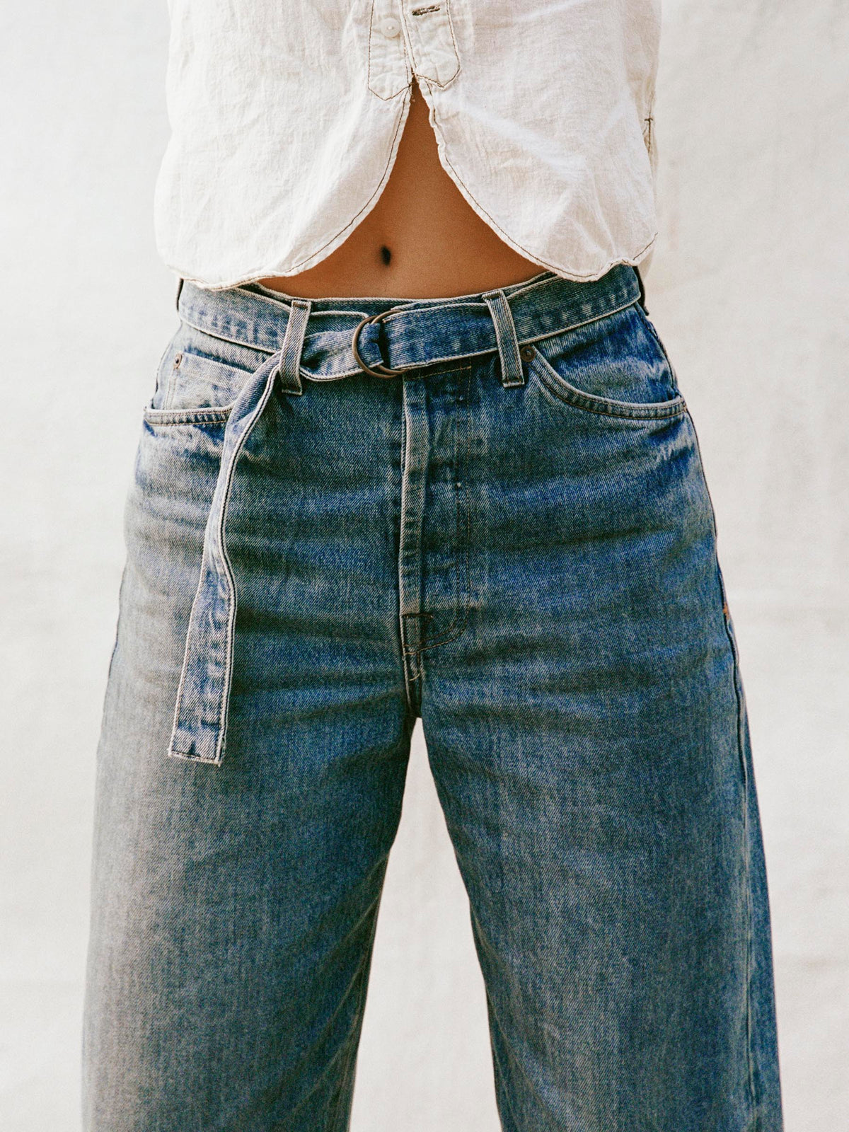 frankie belted jean