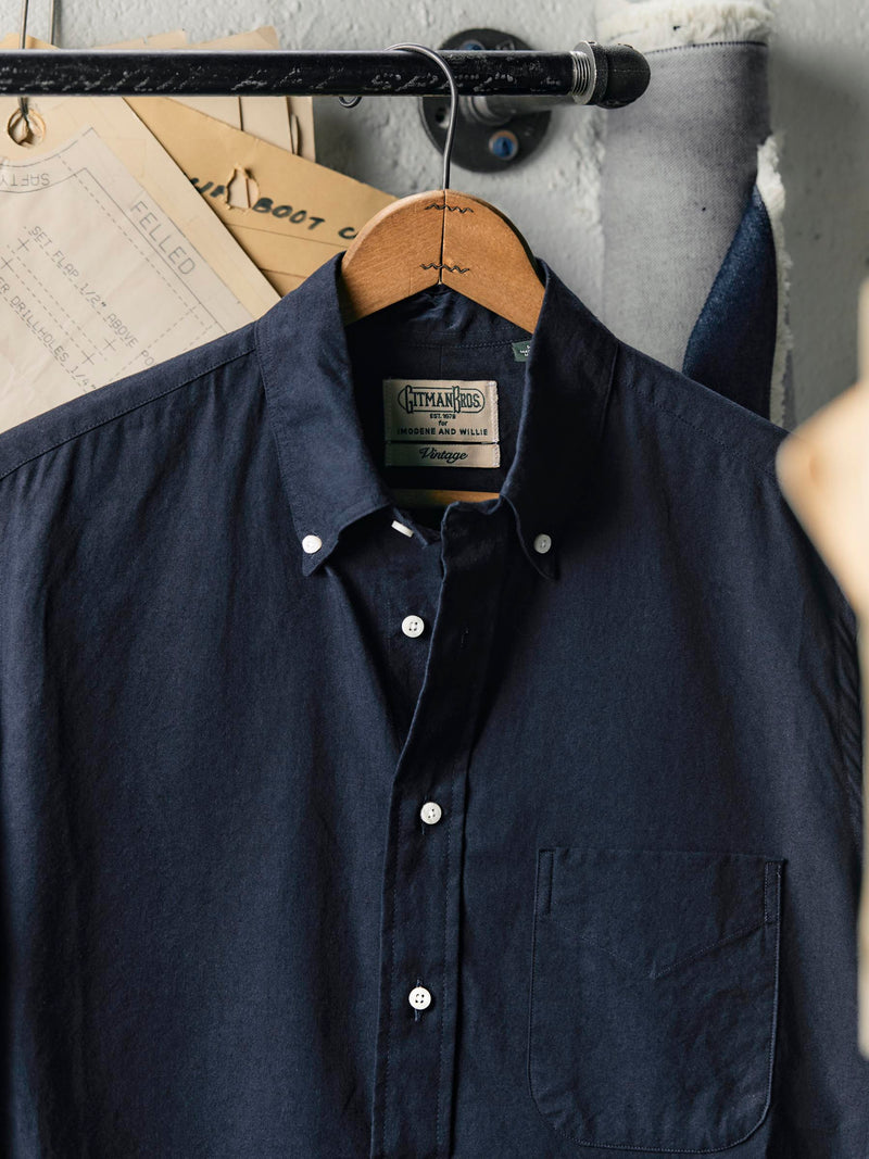 i+w x Gitman Vintage navy oxford - Model