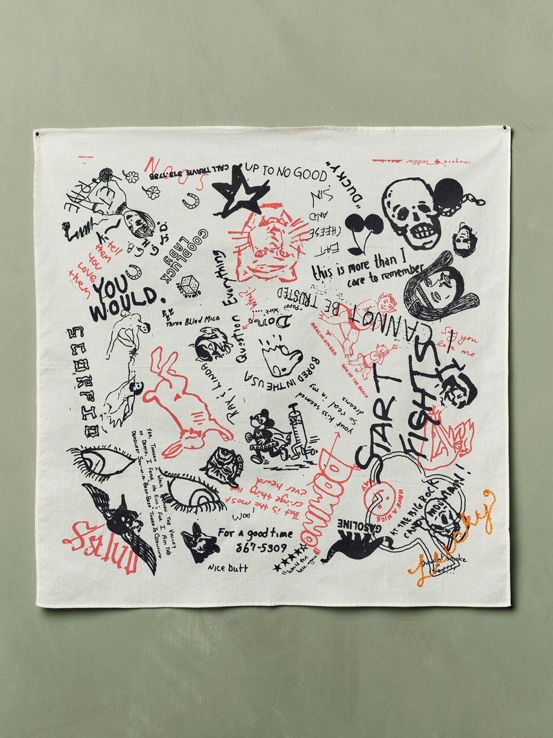 the "graffiti" bandana