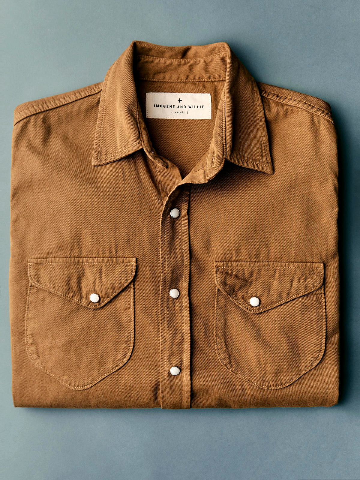 hayes pearl snap in whisper twill