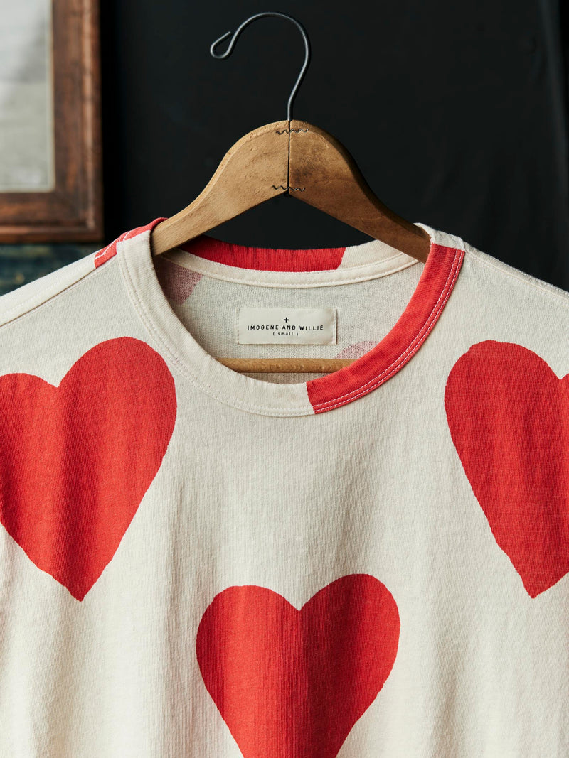the "hearts all over" tee - Model