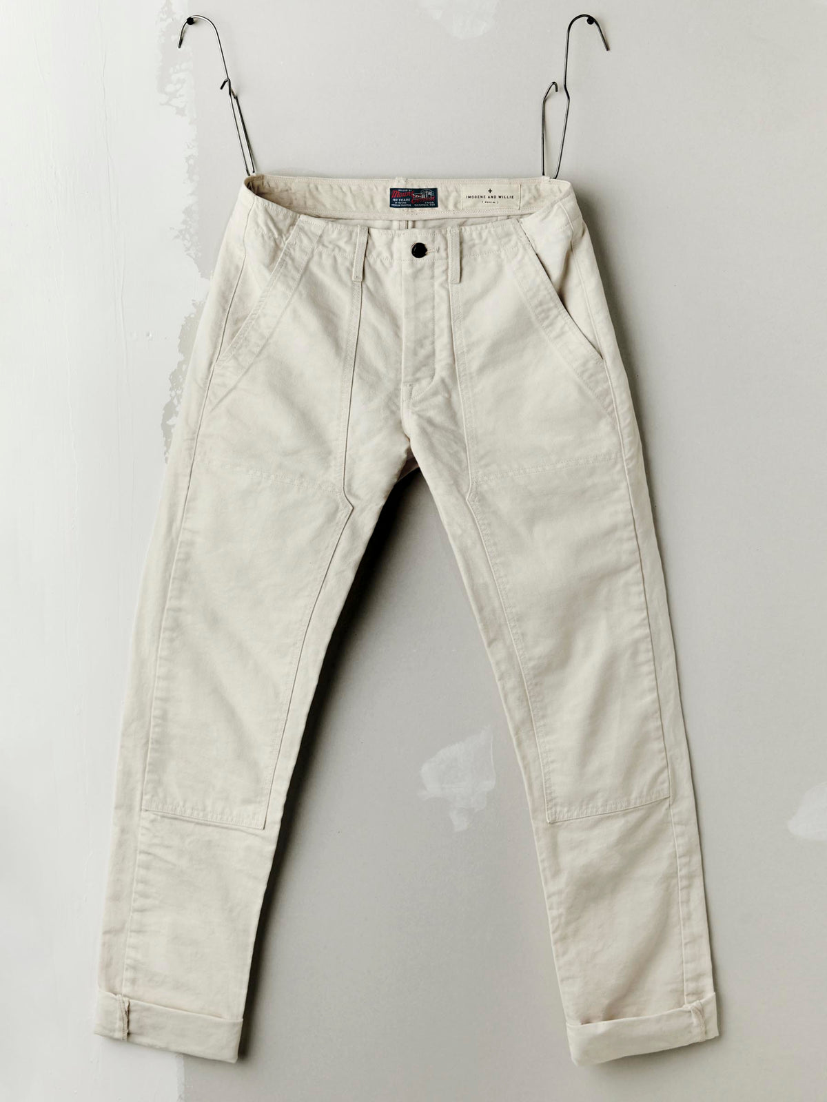 hencye canvas workpant in natural