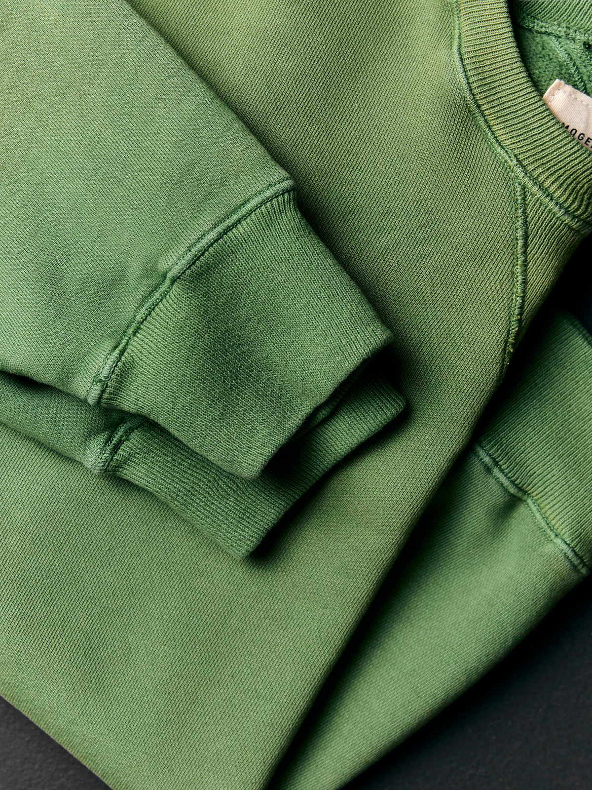 hilts sweatshirt sunfaded green