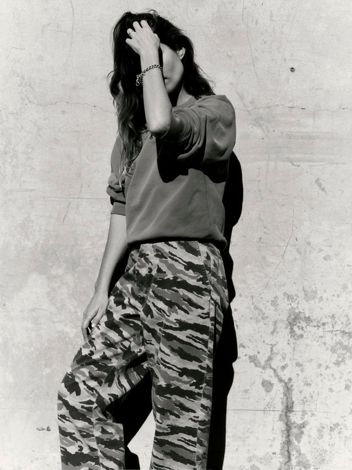 hilts sweatshirt sunfaded red