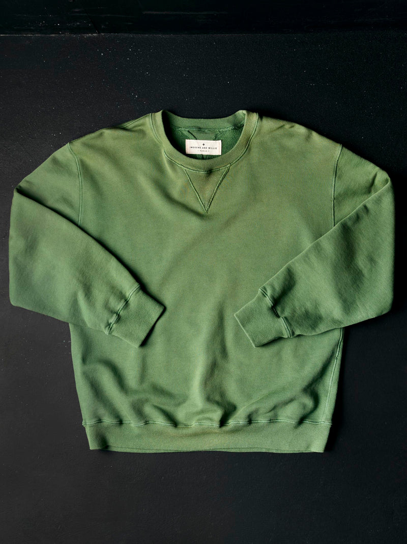 hilts sweatshirt sunfaded  green - Model