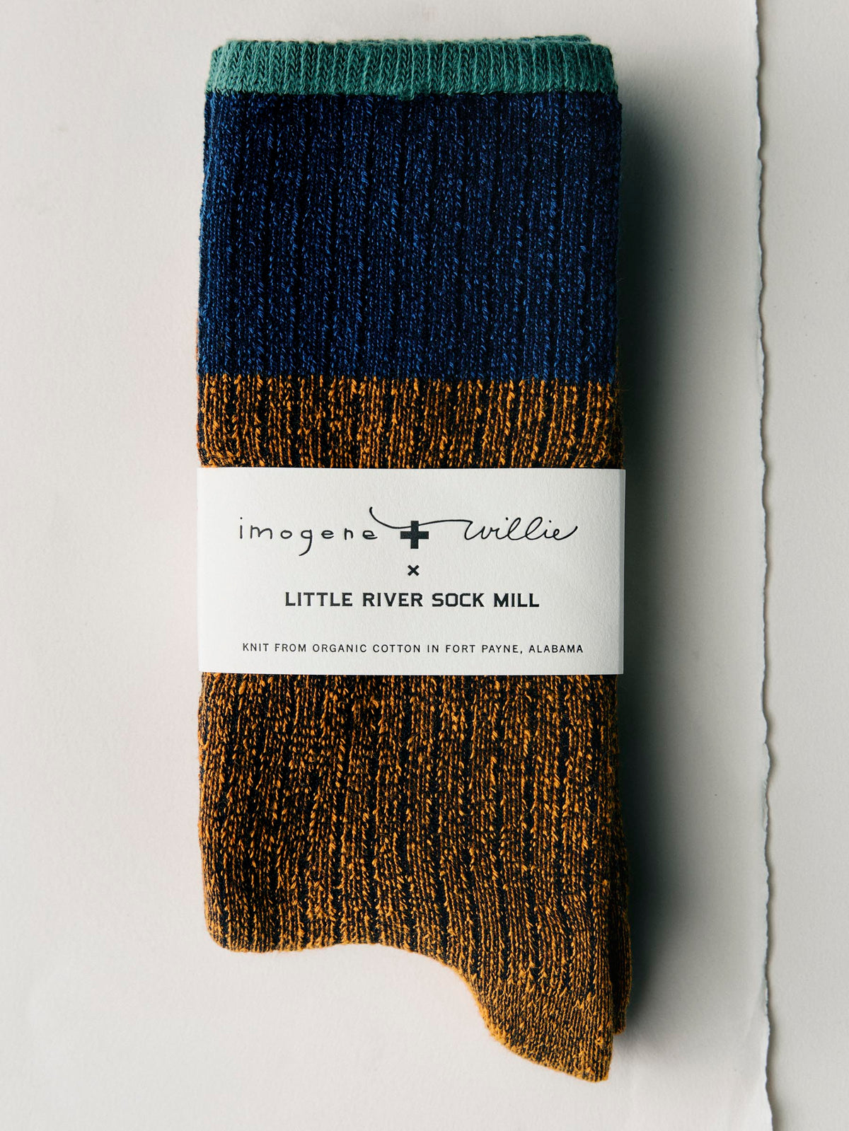 ribbed boot sock in bonfire