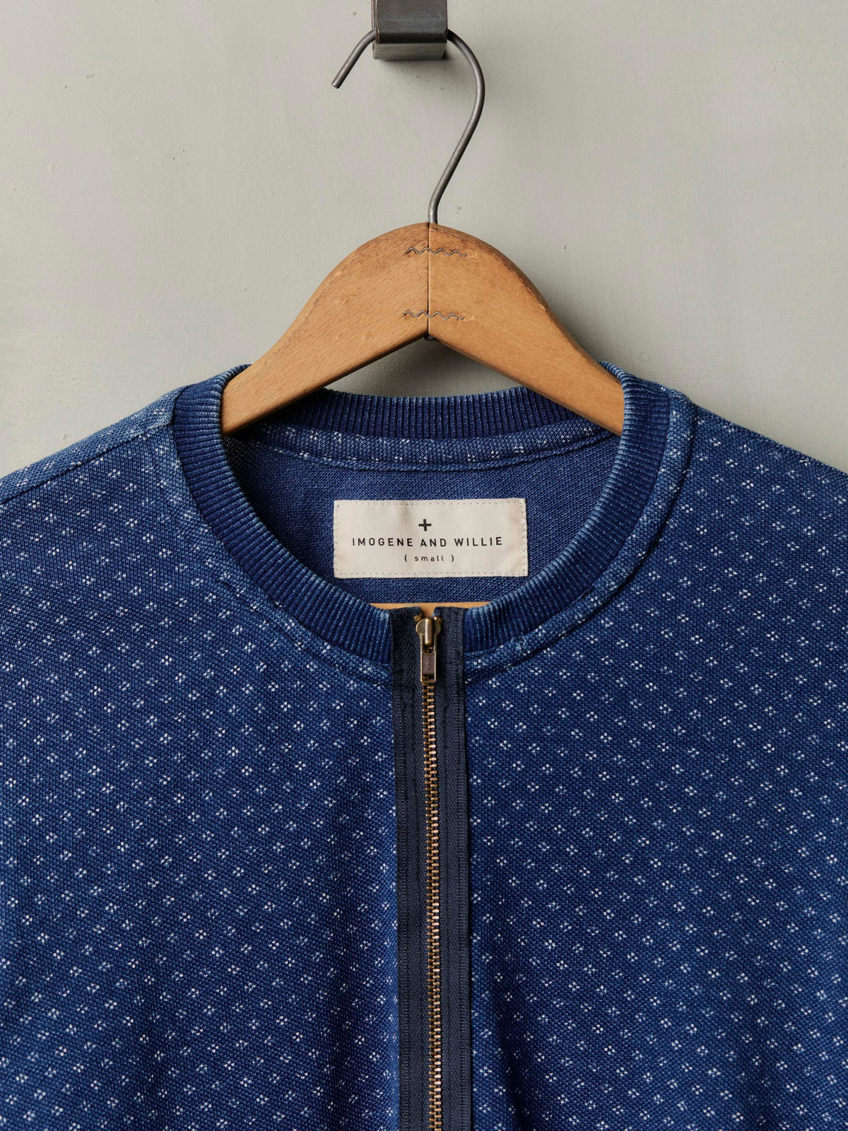 half zip calico thermal