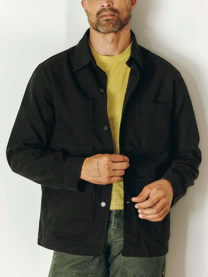 jack jacket in overdyed slate