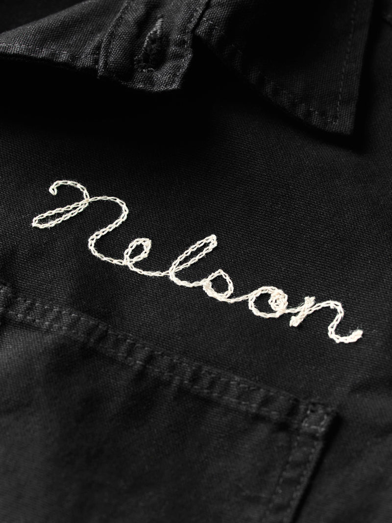 jack jacket in overdyed slate - Model