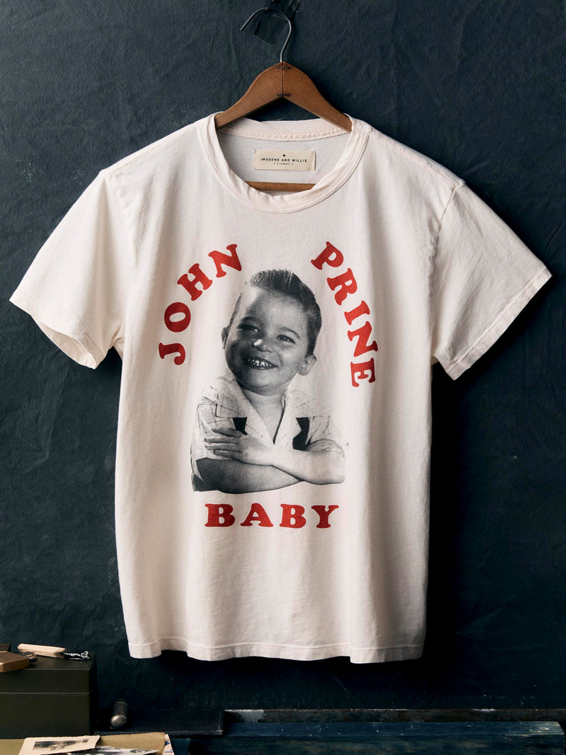 the "john prine baby" tee