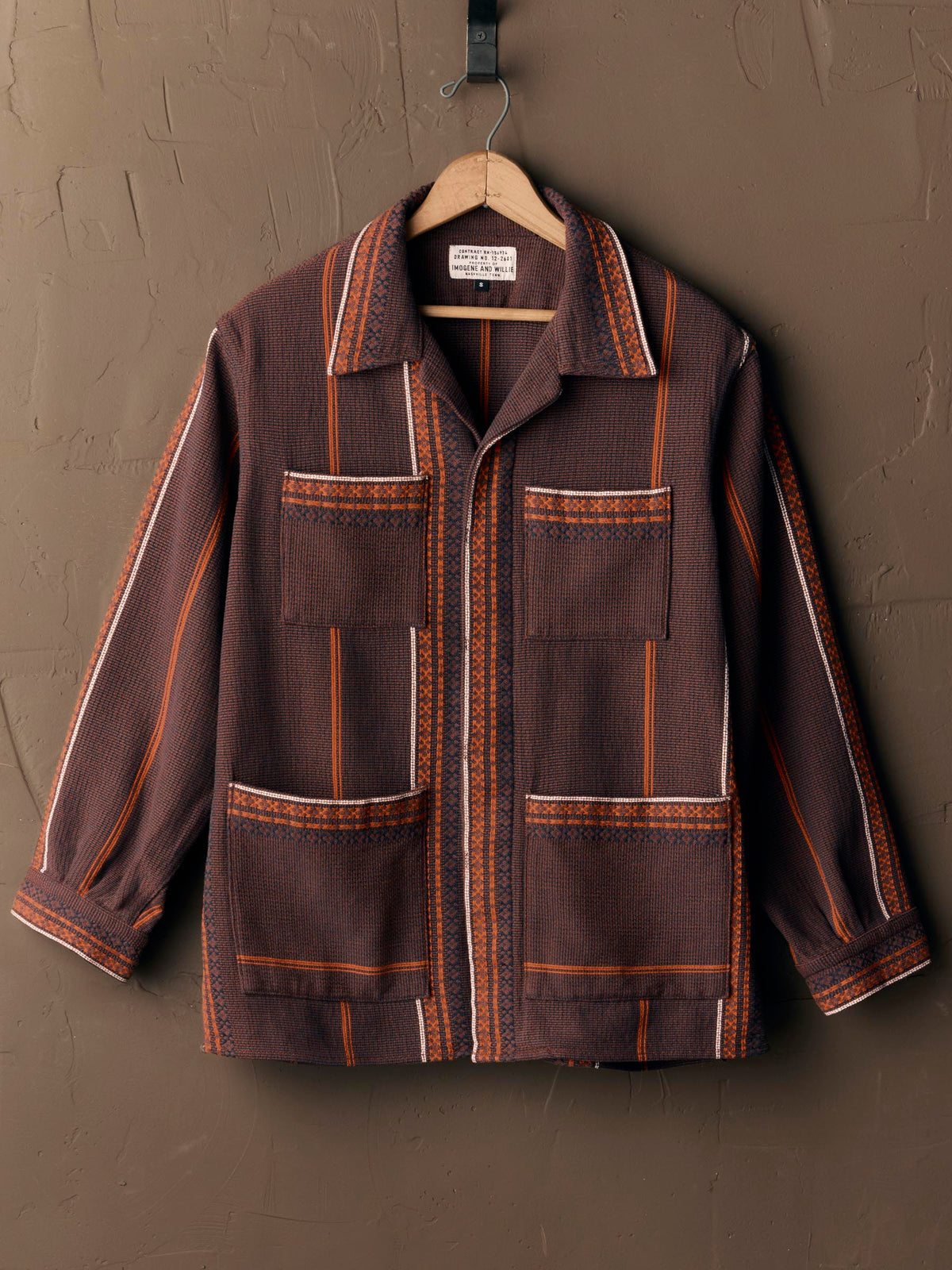 lagos woven border jacket