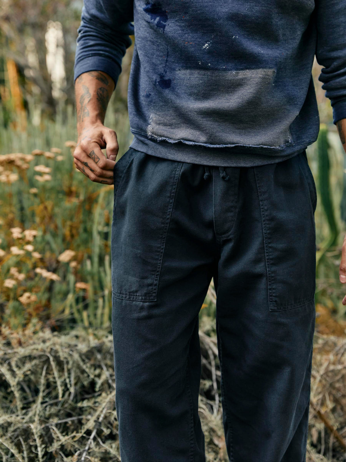 ventura chore pant in navy