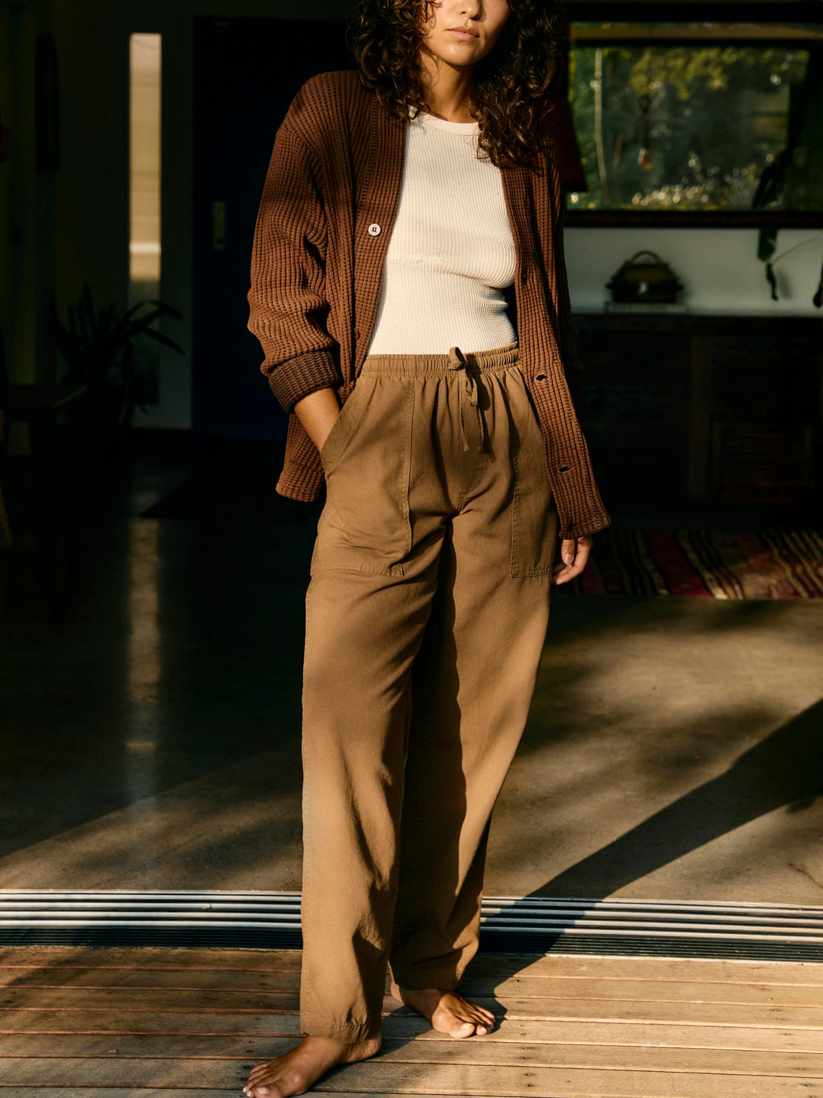 ventura chore pant in field tan