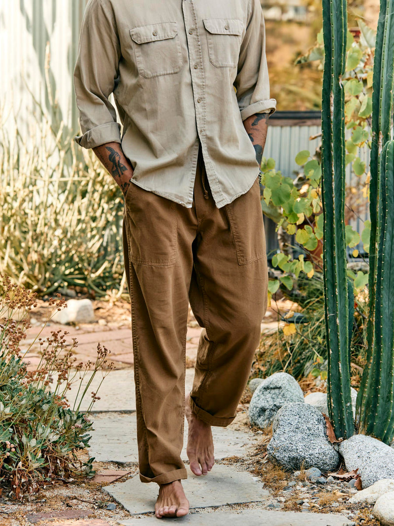 ventura chore pant in field tan
