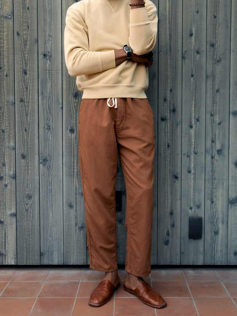 lounge pant in field brown